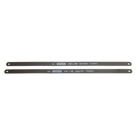 12 In. High Carbon Steel Hacksaw Blade 18 TPI 2 Pk